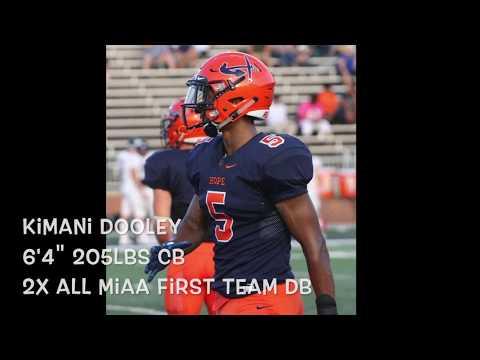 Video of Kimani Dooley Senior Year College Football Highlights