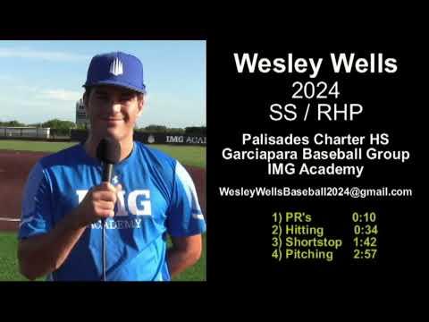 Video of Wesley Wells 2024 SS/RHP Recruiting Video