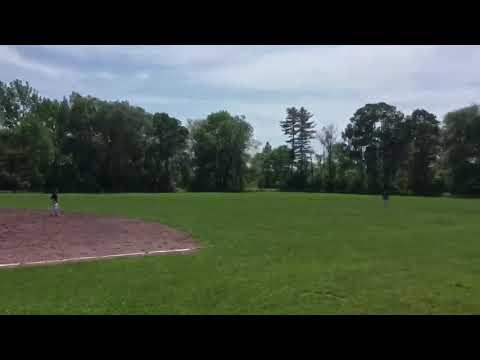 Video of Bases loaded line drive single 