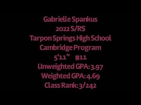 Video of Gabrielle Spankus 2021-2022 High School Highlights