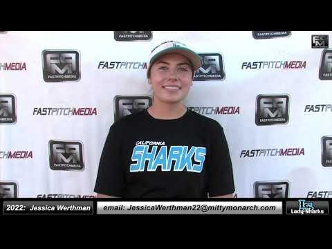 Video of 2022 Jessica Werthman 4.4 GPA Pitcher and First Base Softball Skills Video - SJ Lady Sharks 