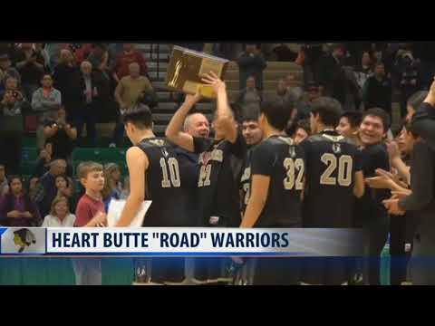 Video of Heart Butte Warriors become road warriors due to road closures (#11Riley Spoonhunter)