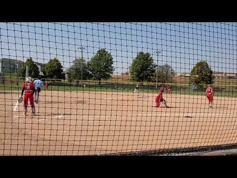 Video of Kymber pitching....bunt....throw out