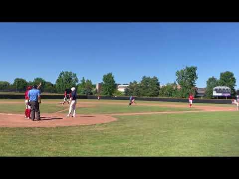 Video of Stand-up double to left center