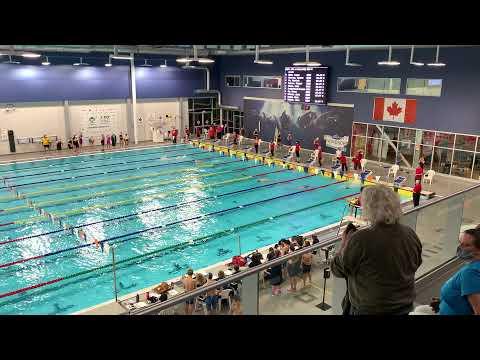 Video of 100 Fly SCM 59.38 Lane number 3 Border City 12/12/2021