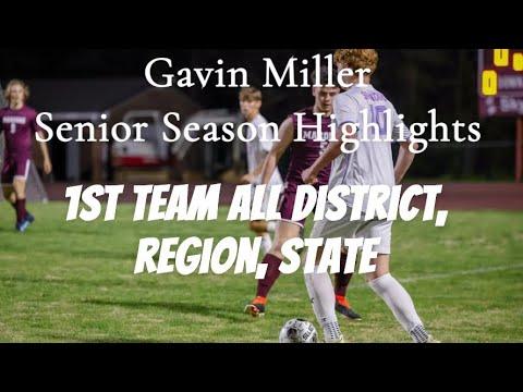 Video of Gavin Miller Senior Season Highlights 2024