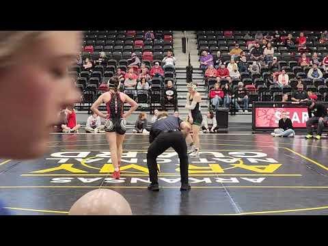 Video of 5A 2024 Arkansas Girls Regional Finals @ 130 lbs