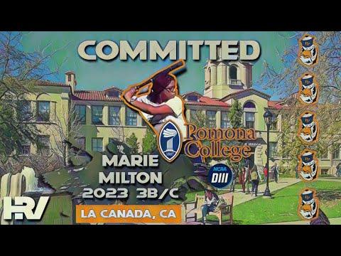 Video of Marie Milton/2023 Grad (Fall 2021 Skills Video)