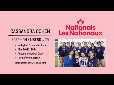 Video of Cassandra Cohen - 2025 Libero/OH: Nationals 2024