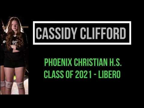 Video of CASSIDY CLIFFORD - LIBERO # 13 - PHOENIX CHRISITAN HS CLASS OF 2021 - 2019 VARSITY  HIGHLIGHTS WITH STATS