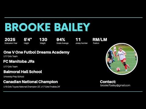 Video of Brooke Bailey Soccer Highlights 2024