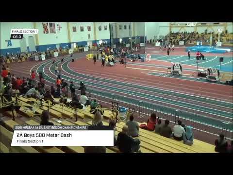 Video of Boys 500m run at regionals indoor 2019