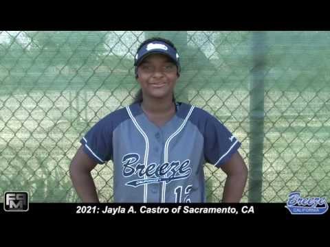 Video of Power Hitting 2021 Catcher/OF/Utility - Jayla A. Castro