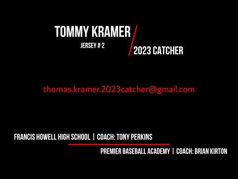 Video of 2023 Catcher Tommy Kramer Highlight Reel