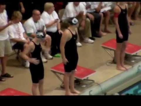 Video of Steph's 50yd back in 200 medley. State champs