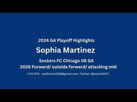 Video of Sophia Martinez 2024 GA Playoff Highlights