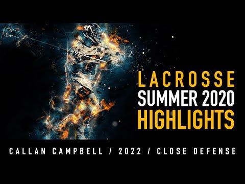 Video of Callan Campbell, Class of 2022 - Lacrosse Defense Highlights - Summer 2020