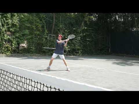 Video of Aiden Luey - tennis hitting session with intro