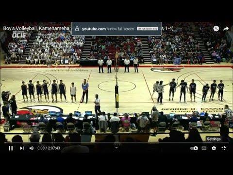 Video of Sets 1-4 of the 2023 Hawaii State Volleyball Championships