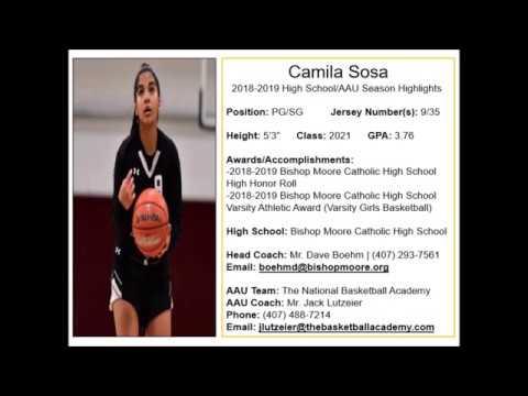 Video of Camila Sosa 5’3 guard