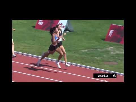 Video of 2024 Canadian Nationals U18 Female, 800m Finish