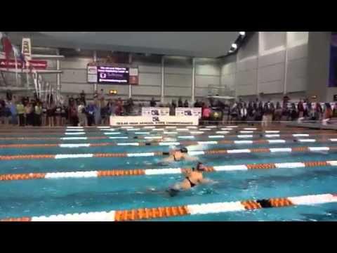 Video of 200 Medley Relay at Texas 5A State (Breaststroke lane 3)