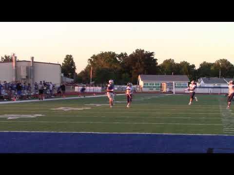 Video of Mater Dei JV vs Freeburg JV 9 23 2019 60 #13 Landon Funderburg pass to #7 Brett Holcomb