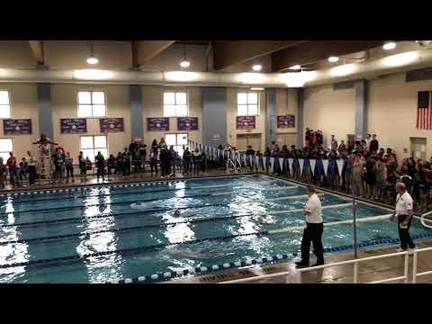 Video of 200 IM- Fourth lane from the bottom (blue cap, blue suit)