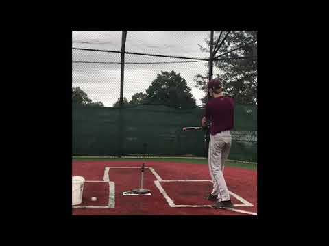 Video of John Karcher 84 Tee Exit Velocity Garden City High School NY Class of 2020 OF College Baseball Recruiting Video