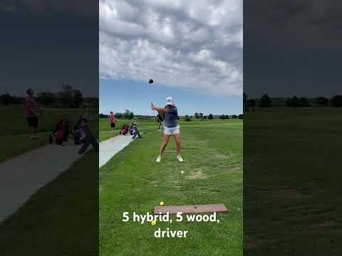 Video of 5 hybrid, 5 wood, driver