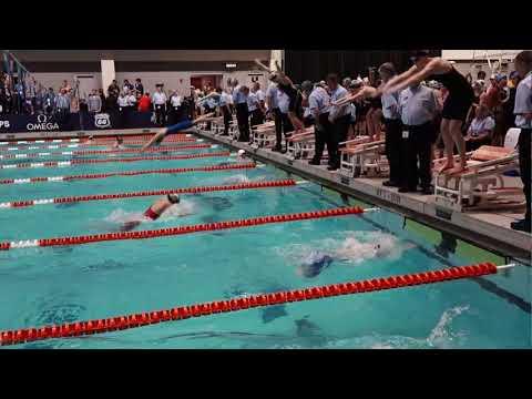 Video of Lane 7 (Breaststroke leg) Women’s 400y Medley Relay Heat 1 | 2017 Speedo Winter Junior Championships - East