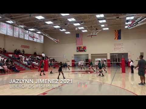 Video of Jazlynn Jimenez #15/16 Libero (Junior Year Highlights)