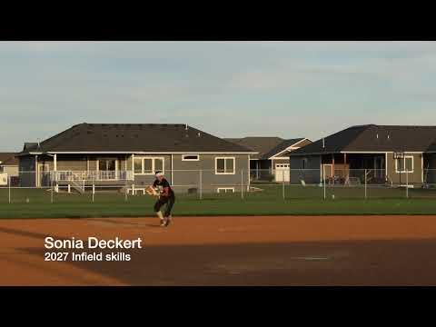 Video of Sonia Deckert infield skills