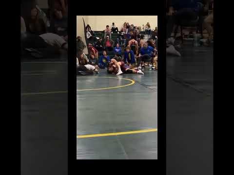 Video of Wrestling 106lbs pins