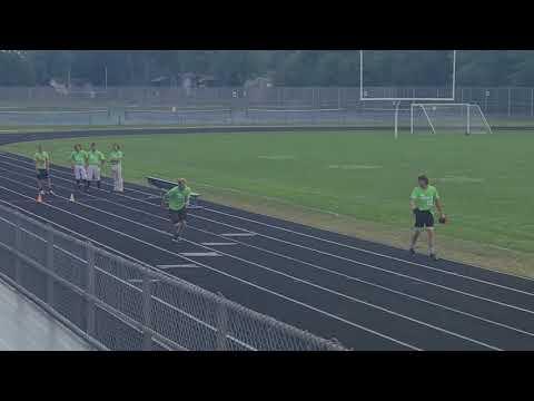 Video of 60 Yd. Time: 6.7 sec. at SVSU Camp 8-28-21