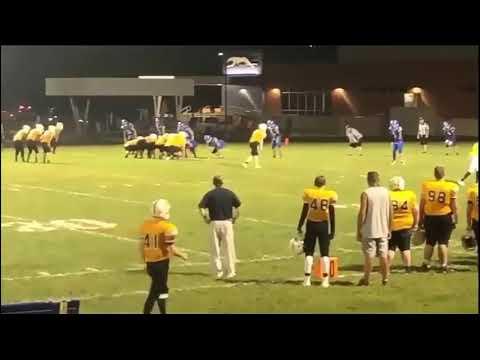 Video of Jordan Blevins 8th grader playing high school varsity QB