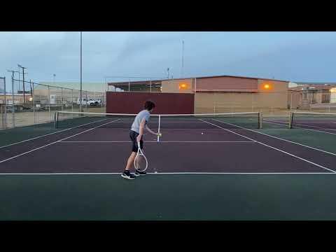 Video of Serve, Forehand, Backhand (January 2021)