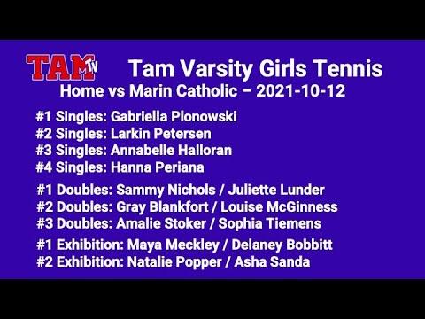 Video of Halloran Tennis: Marin Catholic vs. Tamalpais HS