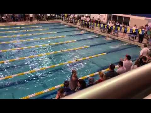 Video of Hannah Strong - 100 Fly - Lane 6 - DIAA State High School Swim CHampionships