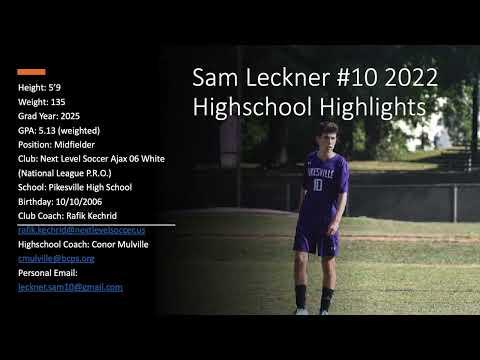 Video of Sam Leckner Highlights