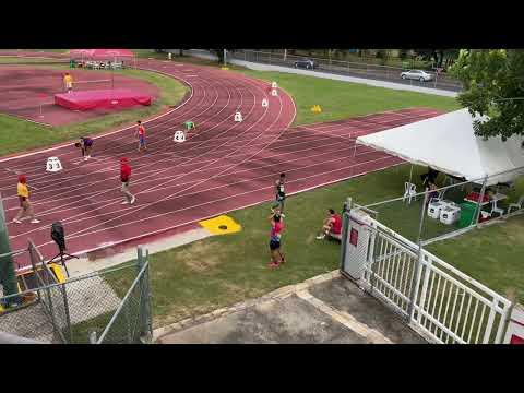 Video of 400m hurdles 56.02 lane 4