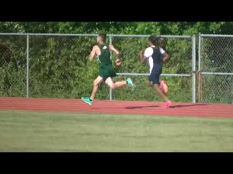 Video of Aiden Magee - Class of '26 - 5/01/2024 - Seaford HS Tri-Meet - 400m (Ln 2, Green Jersey w/ Blue Spikes)