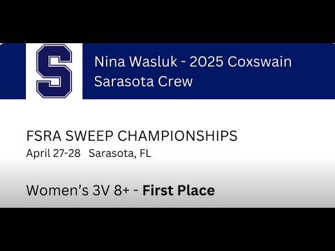 Video of Women's V3 8+ State Championship - First Place