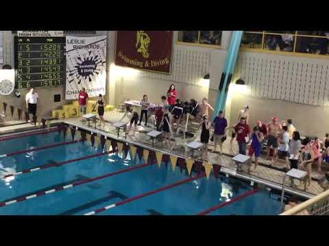 Video of Maddie Healey 200 freestyle 2-16-19 at Les Richards Lackawanna League Championships (lane 3)