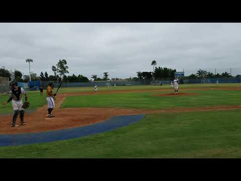 Video of Tanner line drive base hit