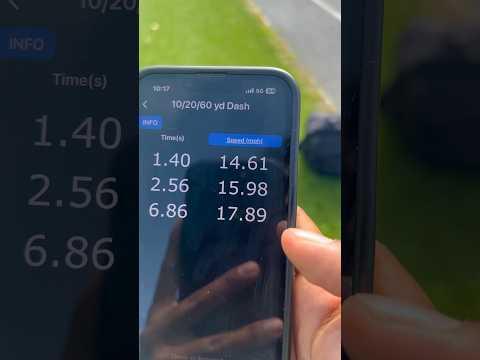 Video of 6.86 60 w/ a 1.4 10 yd split