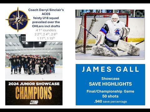 Video of JAMES GALL Aces Carnevale Champions Highlight Saves  May 17-19 2024