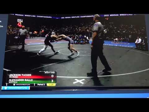 Video of AJ Rallo vs JacksonTucker -- Missouri State Finals Class 3, 126lbs, Feb 19, 2022