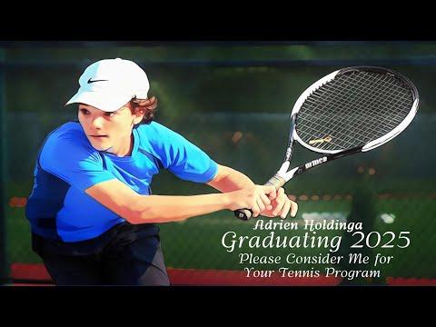 Video of Adrien Holdinga Tennis Recruitment Video