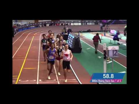 Video of New Balance Indoor Nationals 800m (2:00.36)